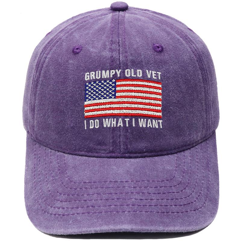 DON T LET THE OLD MAN IN Embroidered baseball cap retro dad hat European and American men's and women's casual