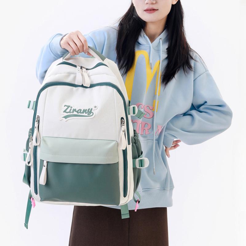 Rucsac școlar nou de primăvară 2025 pentru elevi de gimnaziu, capacitate mare, portabil, rucsac unisex pentru adolescenți de gimnaziu, ghiozdan pentru elevi de școală primară pentru clasele 5-6