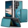 JEEHOOD-J05 for Samsung Galaxy S26 Ultra S25 S24 Plus FE Removable 2-in-1 Separable Flip Wallet Premium PU Leather Case Card Holder Phone Back Cover