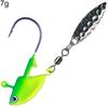 MUQZI Sports Accessory Stainless Steel Luminous Fishing Lures Bait Tackle Tools with Rotating Sequins