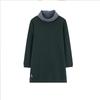 2024 Women's Korean Style High Neck Fleece Sweatshirt, Winter Thickened Mid-Length Loose Fit for Tummy Coverage