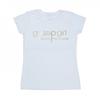 T-shirt in cotone con logo dorato da donna/signora Gossip Girl
