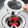 Stainless Steel Sink Drain Strainer Anti-blocking Waste Catcher  Kitchen Bathroom Accessories
