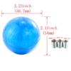 Abfer Resin Ball Shape Gear Stick Lever Shifter Knob for Auto Manual Vehicle Universal Car Accessories Interior (Blue)