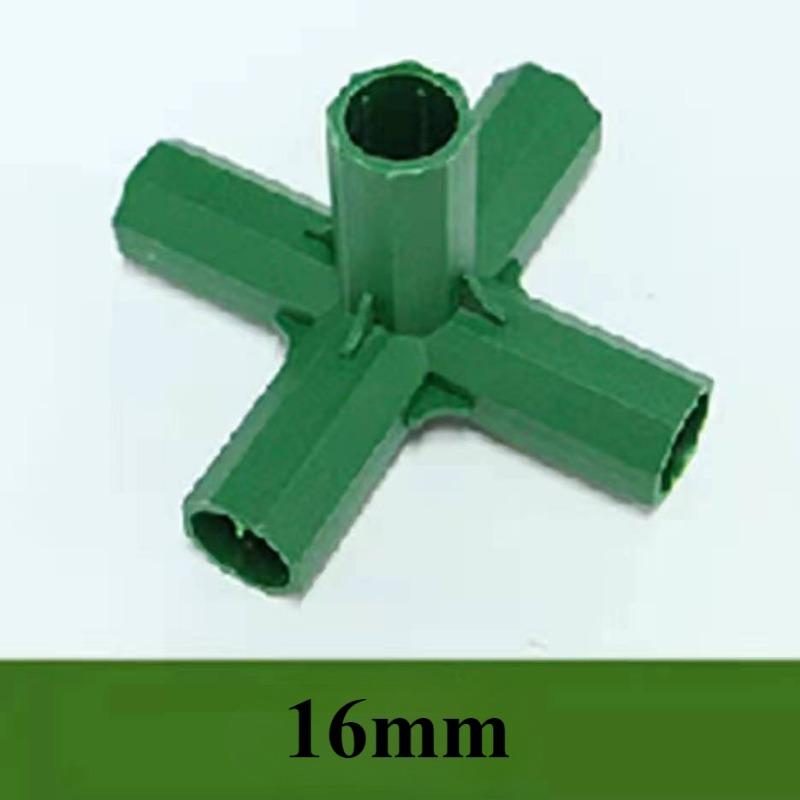 1/2/4PCS Gardening Plant Stakes Plastic Edging Corner Connection Accessories Greenhouse Plant Frame Connectors