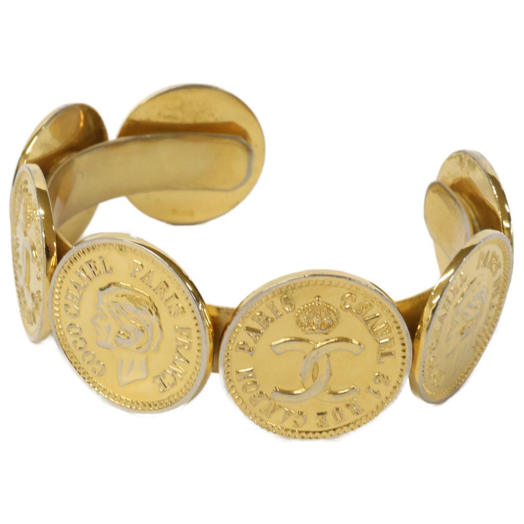 CHANEL 7P coin Bangle Gold colorUsed