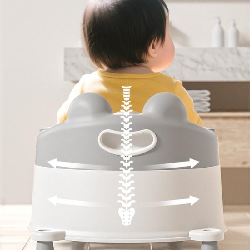 Ergonomic Bath Seat Baby Bath Support Chair For Infants Slip Resistant Design Lightweight Easy To Move Stool