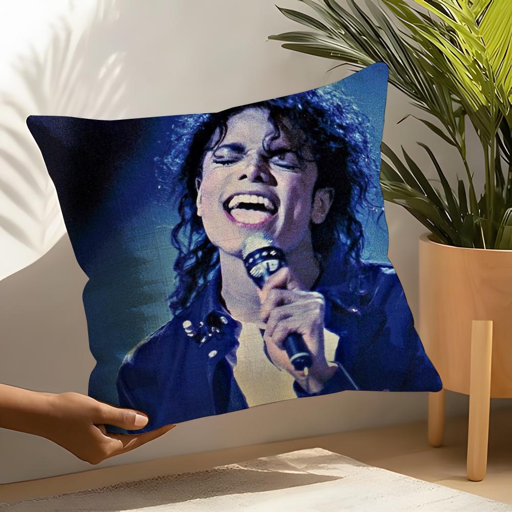 Classic Singer M-Michael Jackson Pillow Case Linen Cushion Covers For Decorative Sofa Home Pillows Case Car Chair Pillows Cases