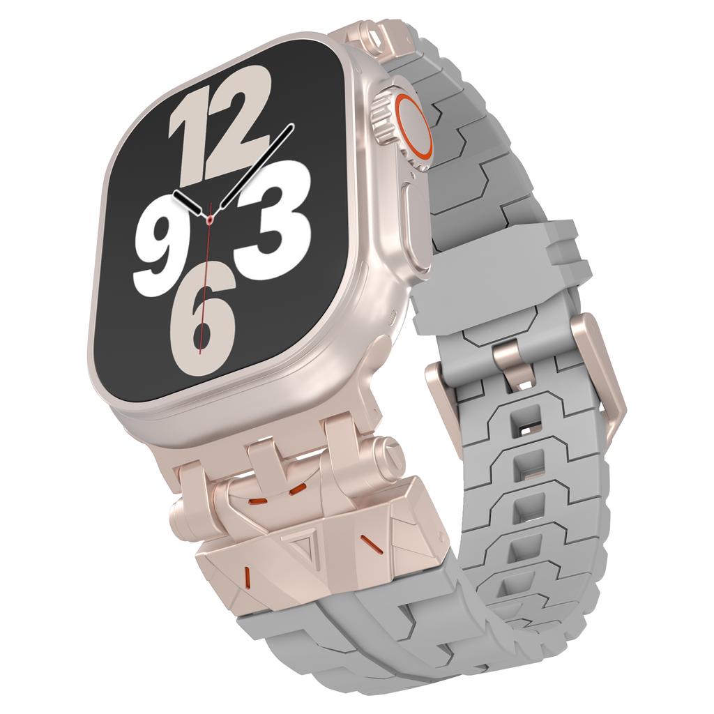 1 szt. Silikonowy pasek do Apple Watch S10 46mm dla Apple Watch Pasek mechaniczny 9 8 7 6 5 4 Ultra 2 49mm 45mm 44mm 42mm Bransoletka Akcesoria do smartwatcha