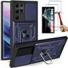 Protective Case - PROSHOP - Samsung S22 Ultra - Rigid - Navy Blue - Reinforced Edge