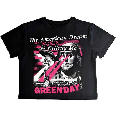 Green Day Damen Crop Top: Amerikanischer Traum (Klein)