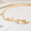 Promotional Fashion Anklet, Personalized Beach Rose Alloy Anklet Adjustable Anklet
