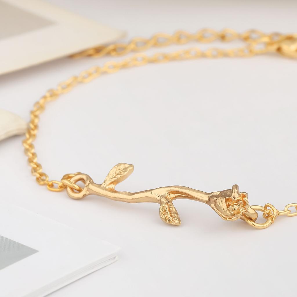 Promotional Fashion Anklet, Personalized Beach Rose Alloy Anklet Adjustable Anklet