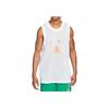 Jordan Breathable Mesh Logo Print Basketball Vest Men Tops White DQ5867-100