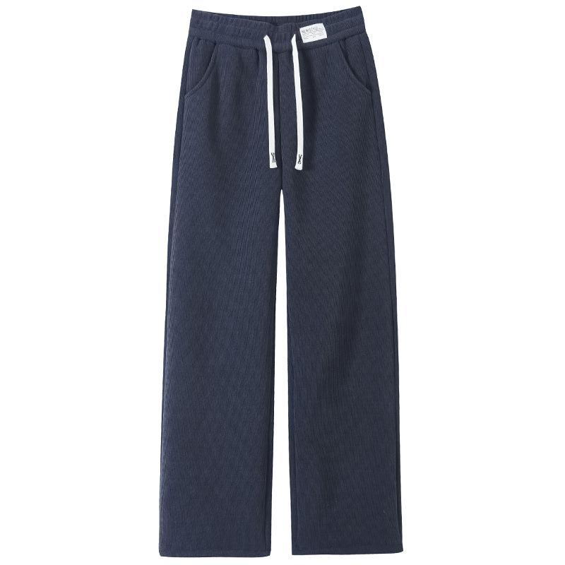 Lamb Velvet Wide-leg Pants Women's Autumn and Winter Chenille Women's Pants Plus Velvet Thick Warm Cotton Pants Corduroy Straight Pants