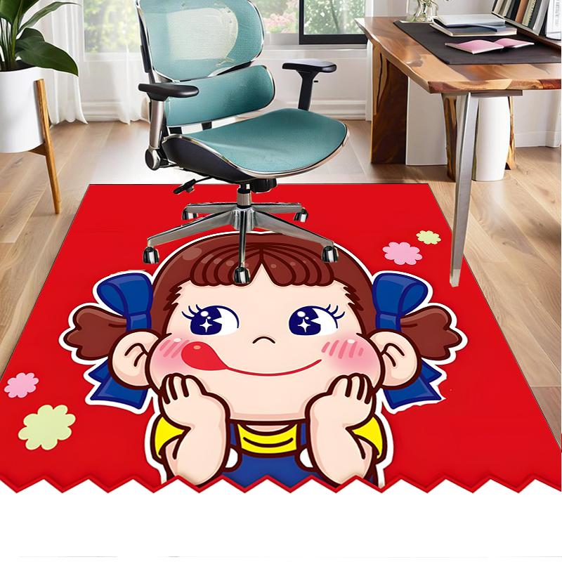 Floral Milk Celebration  Office Rug Chair Mat, Game Carpet, Suitable for Front Door, Bedroom, Living Room, Desk, Holiday Gift