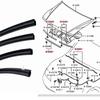 Suitable For Mitsubishi For Pajero 2000-2006 Front Hood Sealing Strips, Set Of Four MR437091 MR503543 MR437095 MR437092