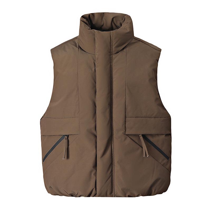 Trendige Herren-Stehkragen-Daunen-Baumwollweste - Herbst/Winter Lässige Weste Oberbekleidung für Paare