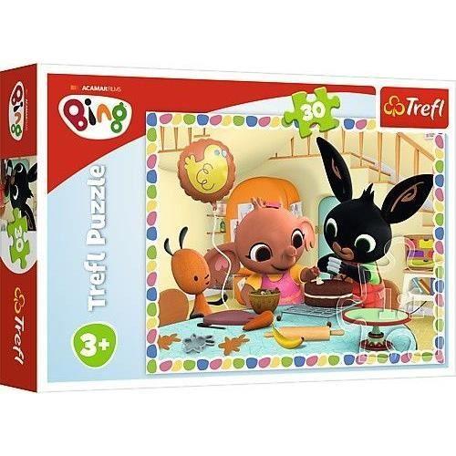 Trefl - Gemeinsames Backen, Hase Bing 30 Teile, für Kinder AB 3 Jahren Puzzle, 90791, Multicolore - 5900511182637