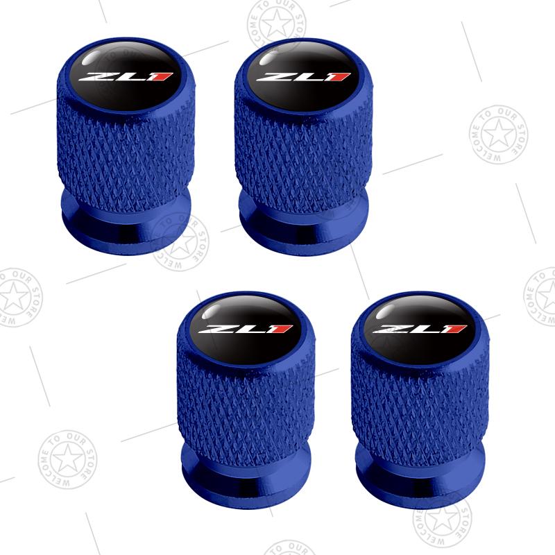 For Chevrolet Cze 4pcs ZL1 Logo Car Wheel Tire Valve Caps Air Stem Aluminum Accessories For Chevrolet Comaro Super Hornet Captiva Malibu Cruze