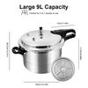 Pressure Cooker with Steaming Plate Small Pressure Cooker Household Stovetop Pressure Canner for Gas Stove Induction Cooker