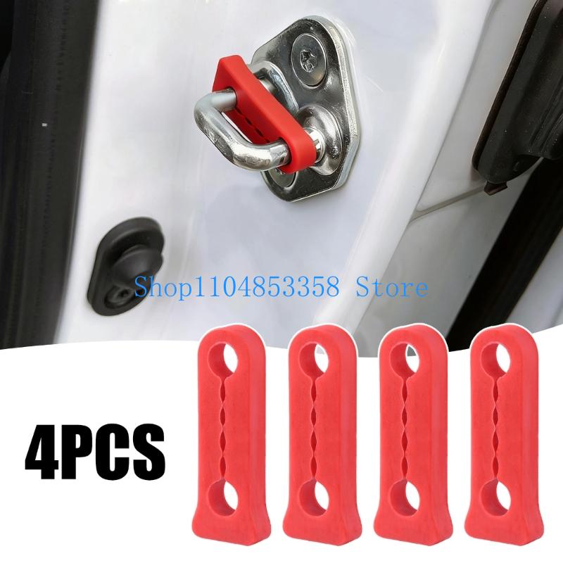 652F 4Pcs/Set Rattling Screaks Soundproof Deaf Seal Buffer Car Door Damper Door Lock Sound Deadener Damper Buffer