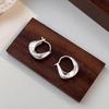 925 Sterling Silver Hoop Earrings: 2025 Modern Niche Design - Elegant & Luxurious for Women