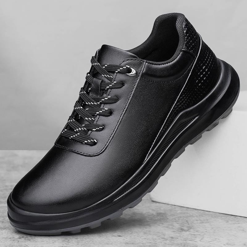 Outdoor Men's Casual Shoes Genuine Leather Sneakers Fashion Male Treking Footwear Anti-slip Walking Shoes Sports Shoes Trainers