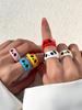 Versatile Candy Color Index Finger Ring: Fresh, Sweet, and Simple Women's Jewelry