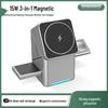 R28 3-in-1 Rotating Magnetic Wireless Charger for Apple Watch, iPhone, and Fast Charging Stand