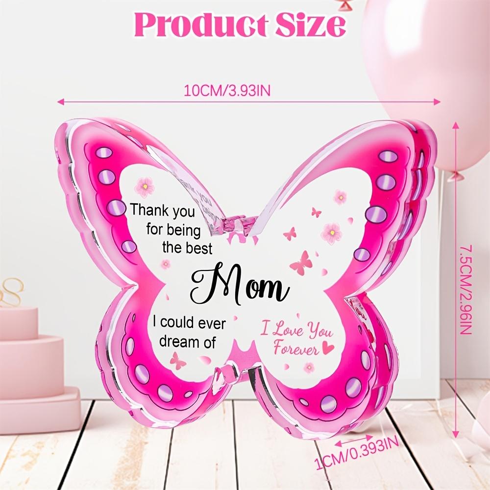 2D Flat Acrylic Butterfly Decoration, Suitable for Indoor and Outdoor Decoration - No Batteries/electricity Required,