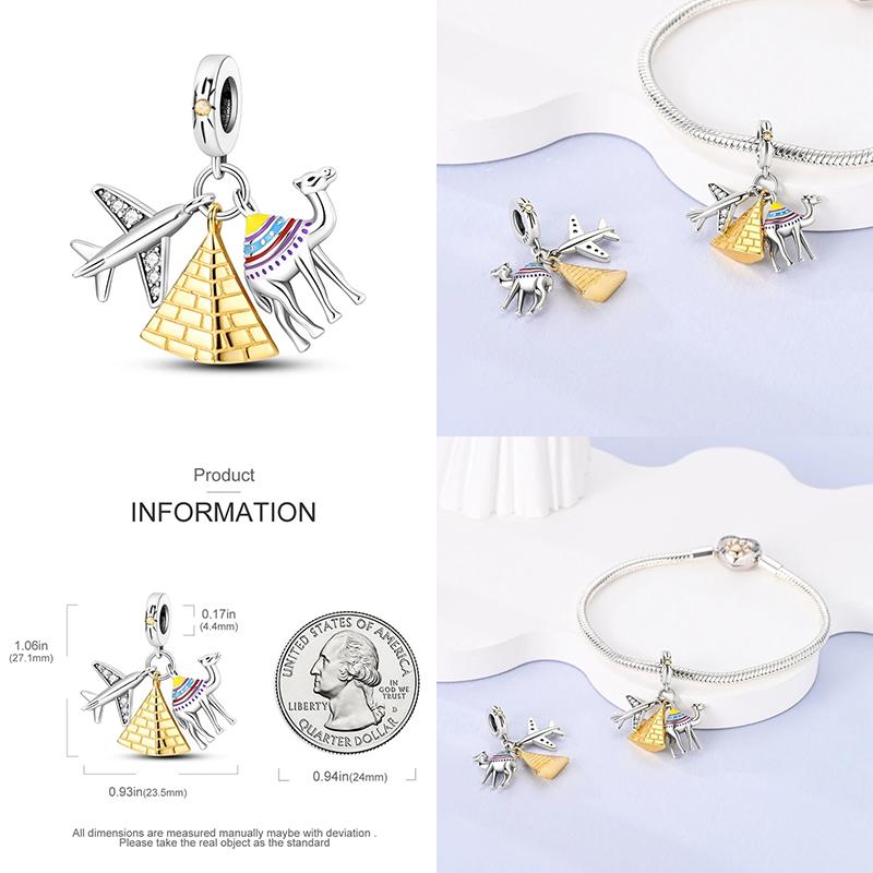 Brand Latest Arrival Yellow Series Animal Shape Charm Bead Component Bead Components Compatible With Pandach Authentic Original Bracelet High Quality