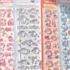 Style7 Sanrio Series 3D Stickers Stereoscopic Relief Crystal Bubble Cute My Melody Kuromi Cartoon Kid Reward Decals Decoration