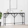 1 Piece Elegant Console Table with Shelves, 140 X 23 X 75 Cm, Solid Metal Frame, Multifunctional Side Table for Living Room, Hallway.