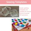 2 Stück Quiltschablonen Quilt-Schablonen Praktisch Einfach zu bedienen für Anfänger Professionell Klar für DIY Bastelzubehör