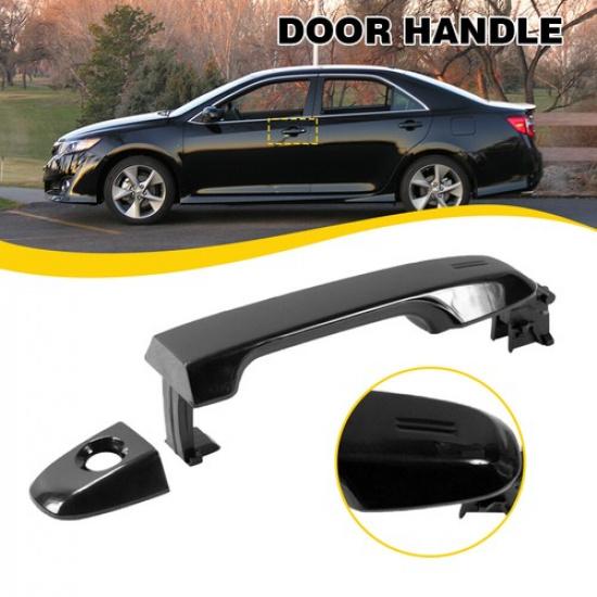 1X Outside Door Handle Front Left Driver Side For 2012-17 Toyota Camry Black EXV