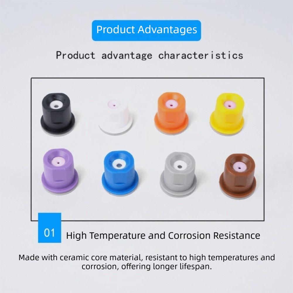 80 Degree Agricultural Sprayer Nozzle Ceramic Core High Pressure Nozzle  Agricultural Spraying