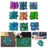 10 Stück Glitzernde Bunte 10-seitige Acryl-Würfel Rollenspiel Tischspiel Würfel Polyedrische Würfel für Tischspielspieler