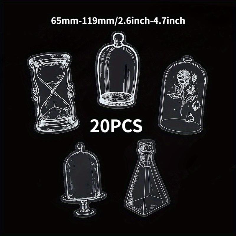 Dried Flower Bookmark Set Handmade Diy Material Embossed Transparent Bottle Specimen Spring Memorial Gift Creative Handmade Bookmark for Students