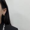 Premium Gilt Stud Earrings Retro Brushed Metal Ball Earrings Niche Exquisite Design French Earrings Women