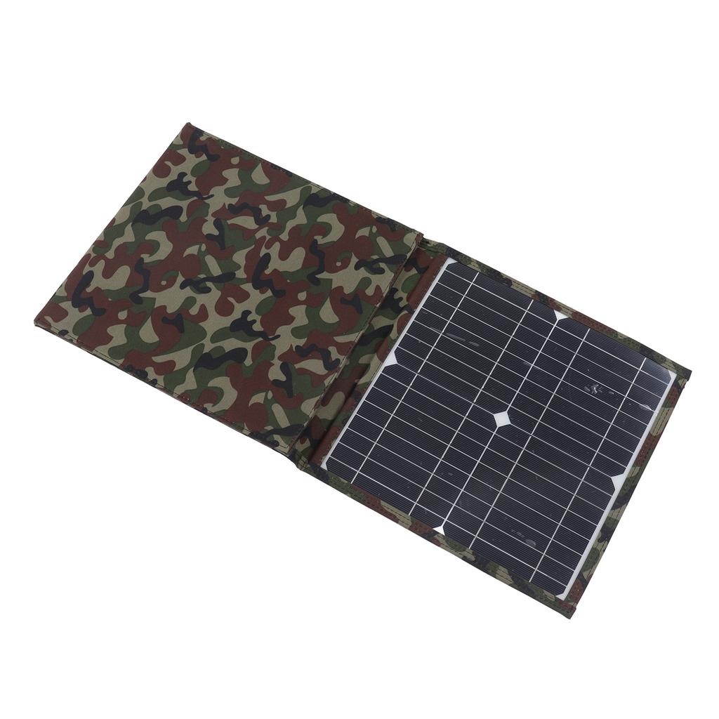 Camo Foldable Solar Panel 18V 36W Energy Saving Monocrystalline Silicon Material Portable Solar