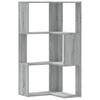 Corner Bookshelf 3 Shelves Grey Sonoma 50 X 50 X 102 Cm Particleboard