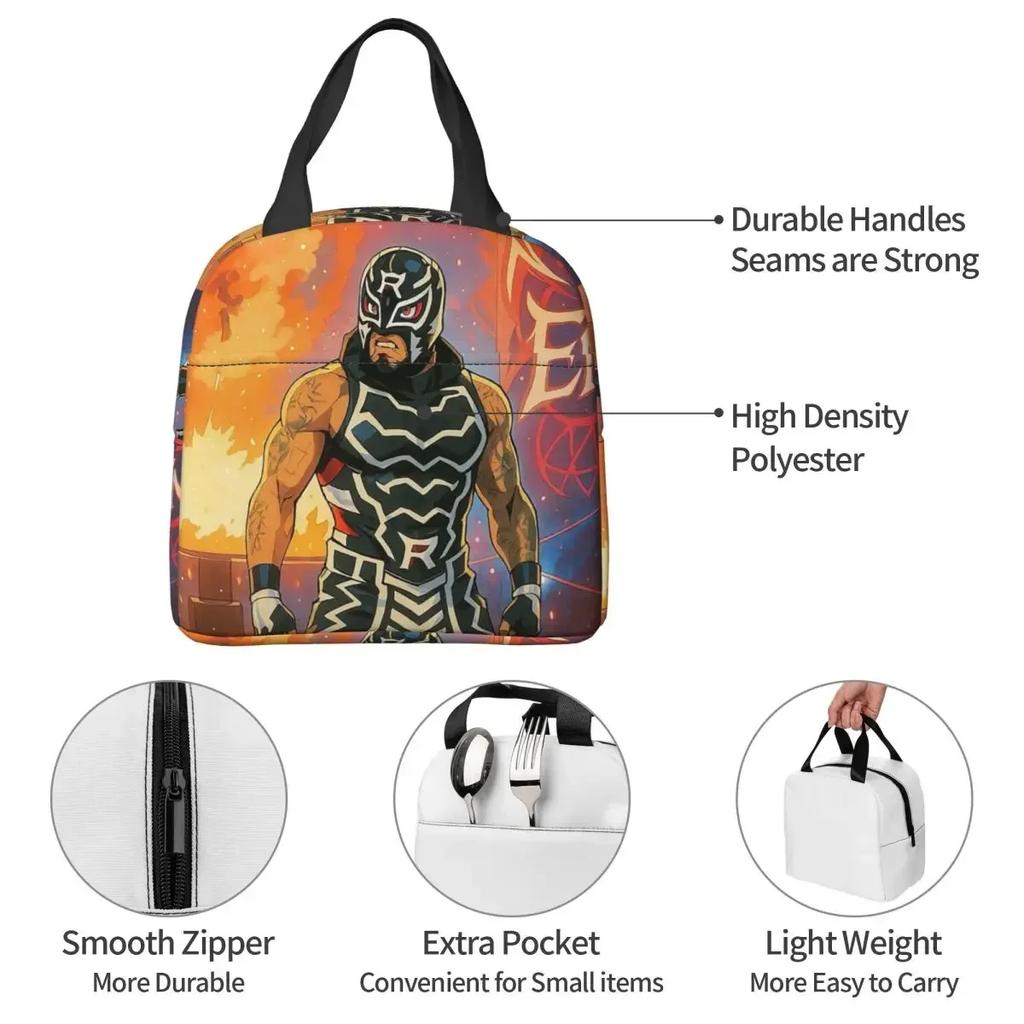 Penta Wrestler Insulated Lunch Bag for Women Kids Portable Food Boxes Thermal Lunch Box Tote