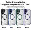 Cross-border Battle Shadow Magnetic Case for Samsung S26 Ultra Galaxy A56 A16 - Drop-proof CD Pattern and Protection