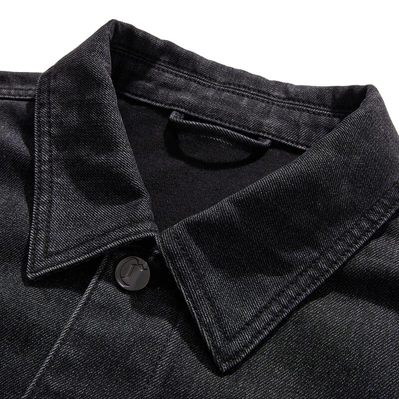 

Cabbeen 24AW Letter Embroidered Loose Fit Denim Jacket 2XL