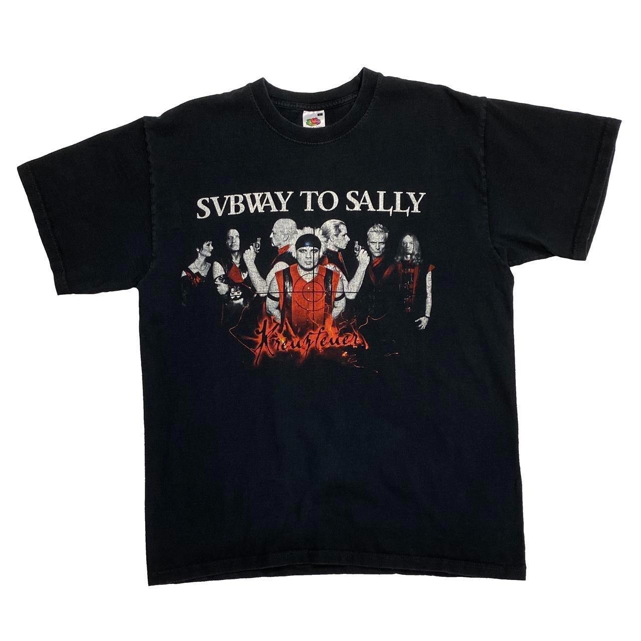 SUBWAY TO SALLY “Kreuzfeuer” Medieval Gothic Folk Metal Music Band T-shirt Large XXXL