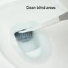 Long Handled Toilet Brush Double-Sided Elbow Bathroom Brush New Squat Brush  Cleaning Tool