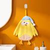 Sleeping Cap, Chick, Cute Hanging Hand Towel, Children's Coral Fleece Absorbent Towel, Bathroom Dual-purpose Handkerchief
