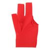 Billiard Pool Gloves 3 Fingers Cue Gloves Shooters Snooker Cue Sport Glove For Left Right Hand Red