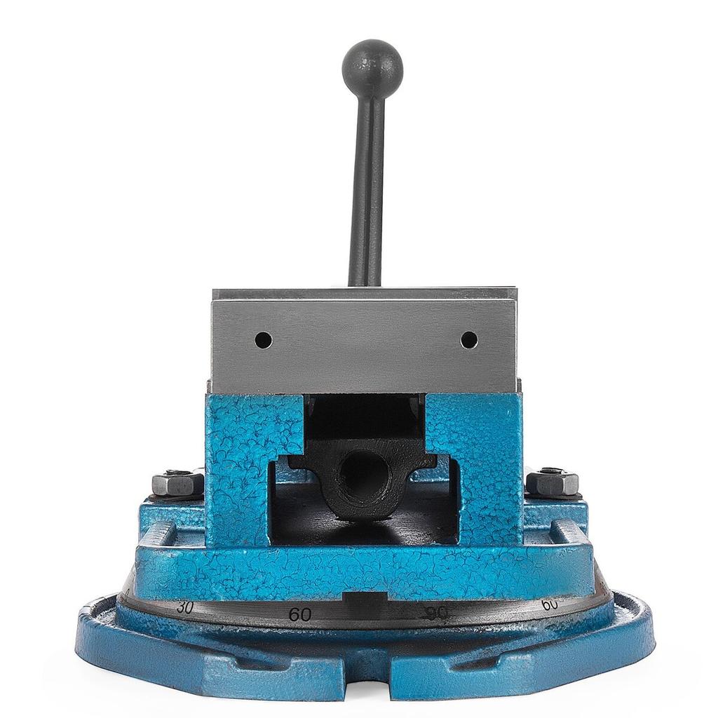 Precision Milling Machine Vise 4 Inch Accu Lock Swivel Base Clamping Vise 360 Degrees Scale Bench Vice Clamp 100mm Width for Milling Drilling Machine